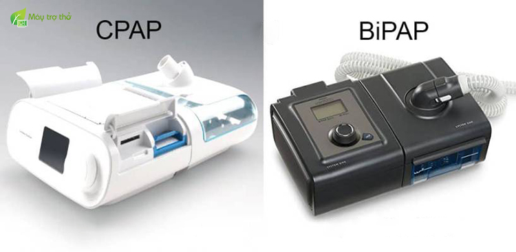 Hai loại máy trợ thở phổ biến là CPAP và BiPAP
