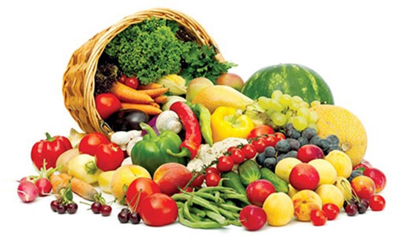 Trái cây rau củ là thực phẩm tốt cho người viêm phế quản. (Ảnh: Internet).